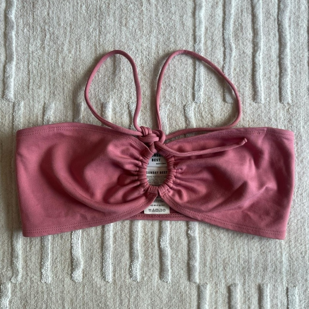 Aritzia SUNDAY BEST Pink halter top
